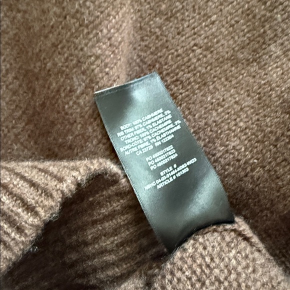 Aritzia Wilfred Brown Maria Cashmere Sweater S - Picture 6 of 6